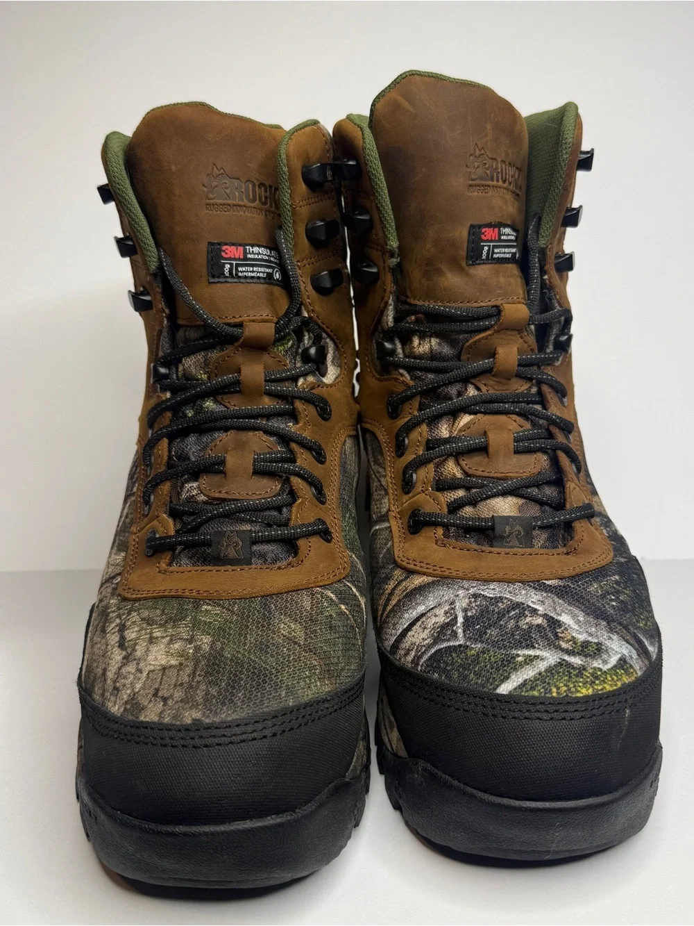 Rocky Lynx Mossy Oak Country DNA Waterproof 800G Insulated Boots Size 12M NWOB